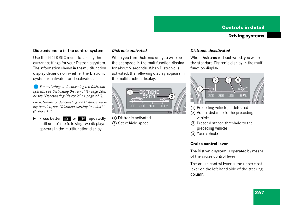 Menu | Mercedes-Benz R-Class 2008 Owners Manual User Manual | Page 268 / 569