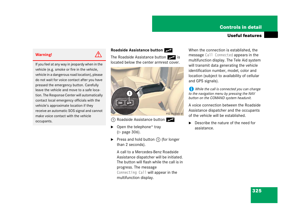 Ance | Mercedes-Benz R-Class 2008 Owners Manual User Manual | Page 326 / 569