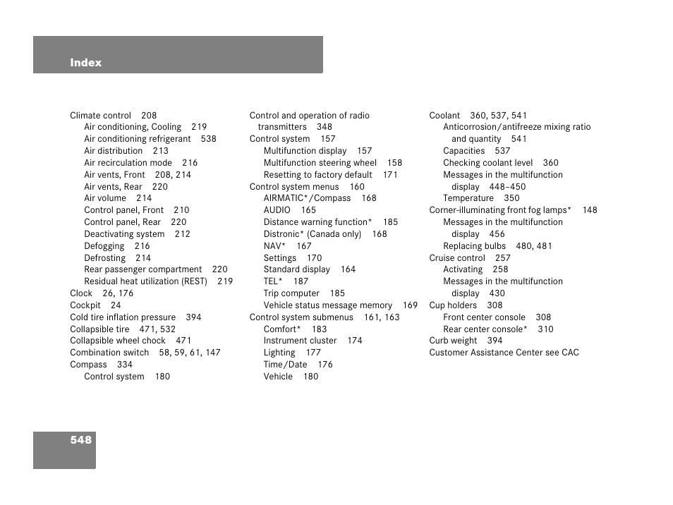 Mercedes-Benz R-Class 2008 Owners Manual User Manual | Page 549 / 569