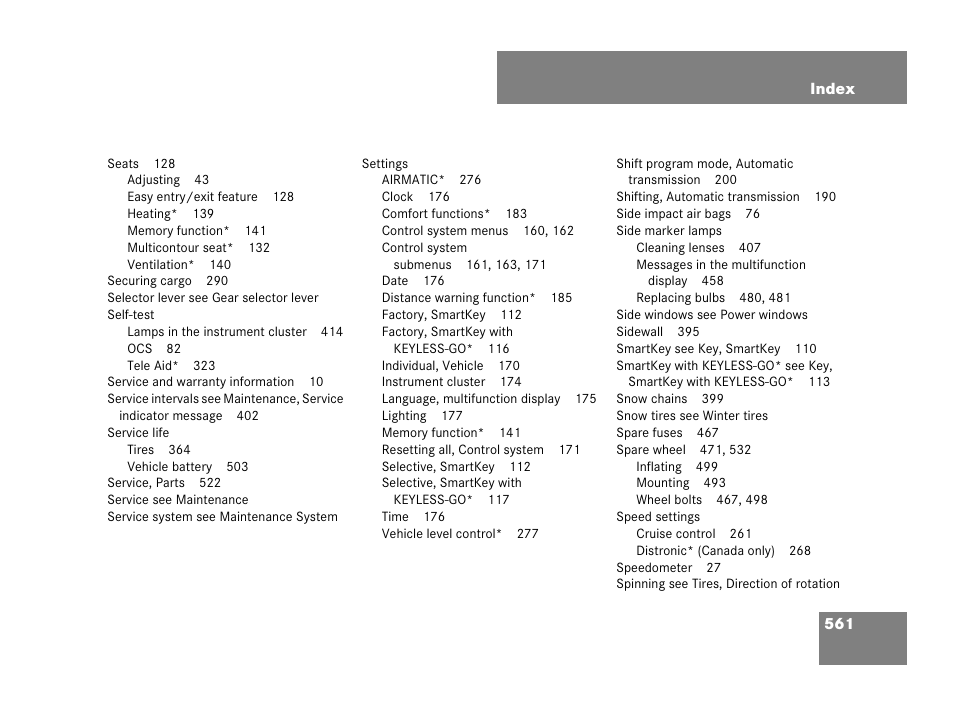 Mercedes-Benz R-Class 2008 Owners Manual User Manual | Page 562 / 569