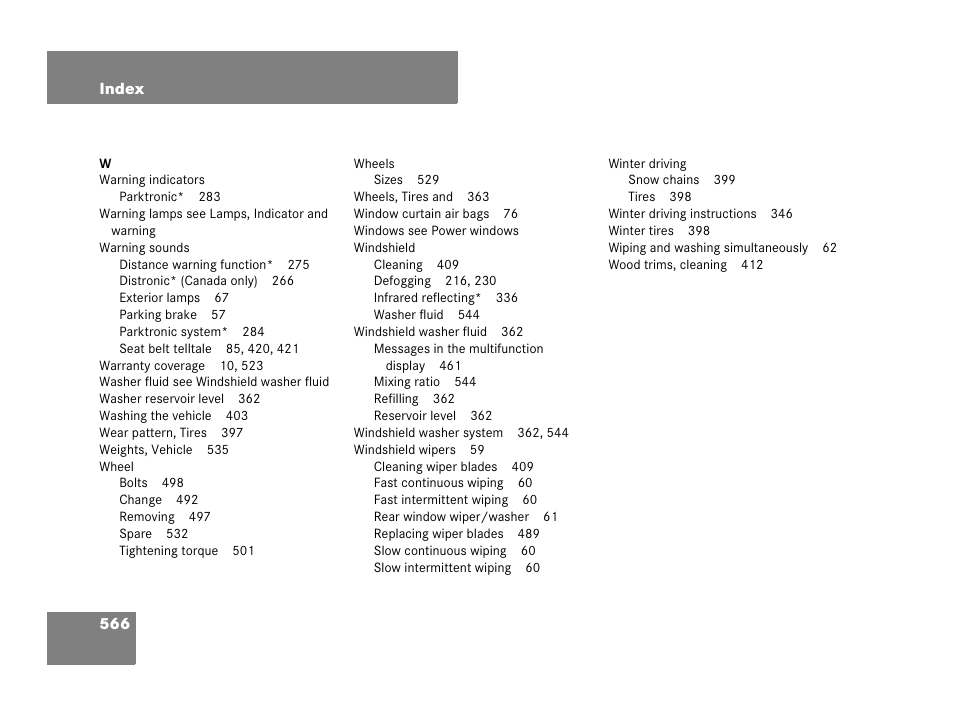 Mercedes-Benz R-Class 2008 Owners Manual User Manual | Page 567 / 569