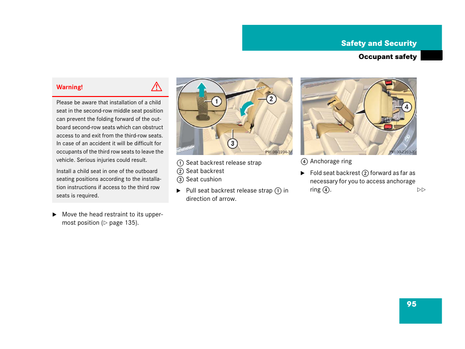 Mercedes-Benz R-Class 2008 Owners Manual User Manual | Page 96 / 569
