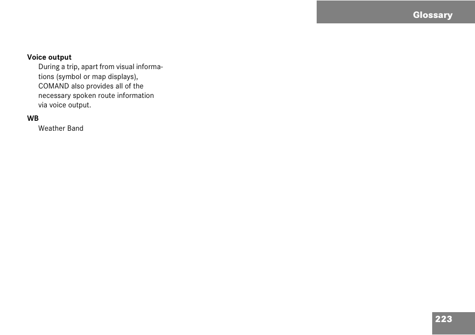 Mercedes-Benz CLK-Class 2008 COMAND Manual User Manual | Page 223 / 232