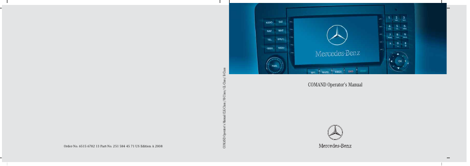 Comand operator’s manual | Mercedes-Benz CLK-Class 2008 COMAND Manual User Manual | Page 232 / 232