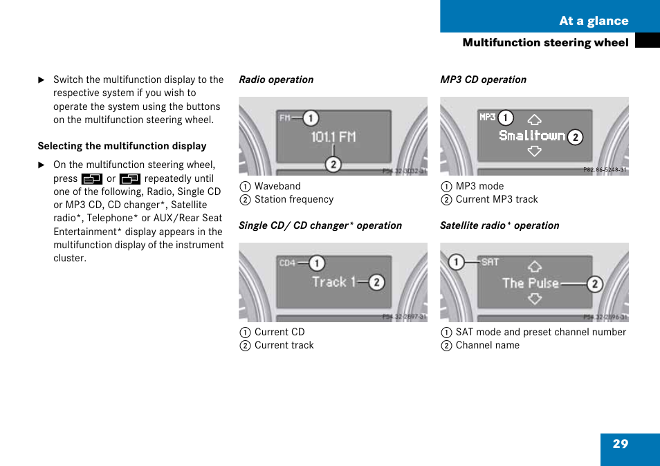 29 at a glance | Mercedes-Benz CLK-Class 2008 COMAND Manual User Manual | Page 29 / 232