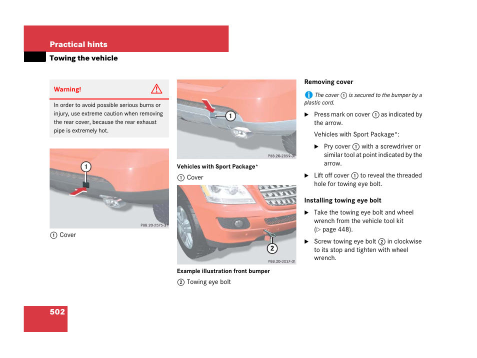 Mercedes-Benz M-Class 2008 Owners Manual User Manual | Page 503 / 561