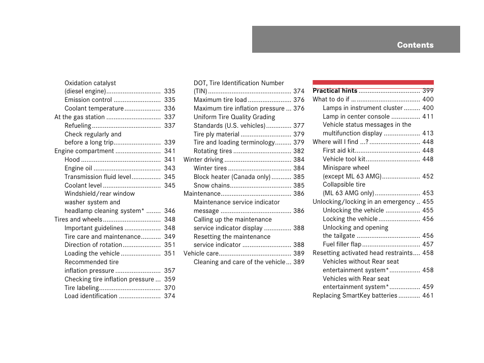 Mercedes-Benz M-Class 2008 Owners Manual User Manual | Page 8 / 561