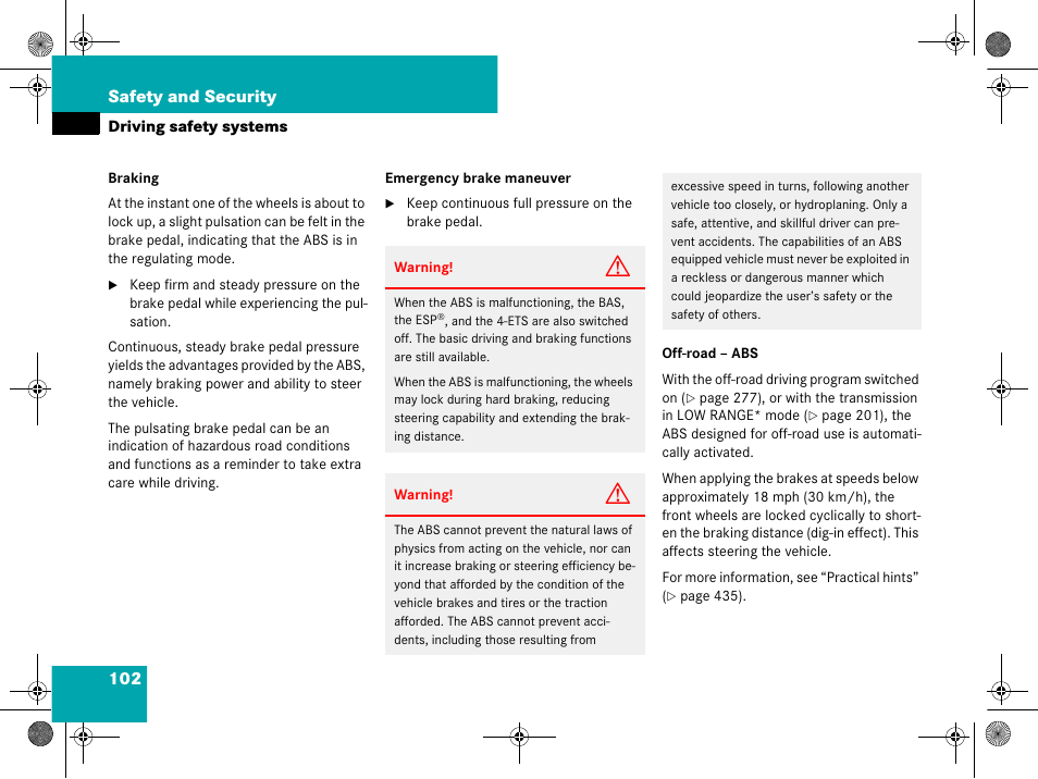 Mercedes-Benz GL-Class 2008 Owners Manual User Manual | Page 103 / 601