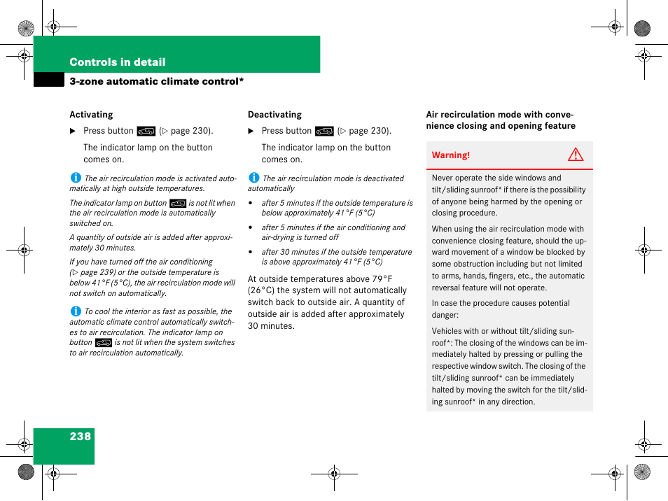 238 controls in detail | Mercedes-Benz GL-Class 2008 Owners Manual User Manual | Page 239 / 601