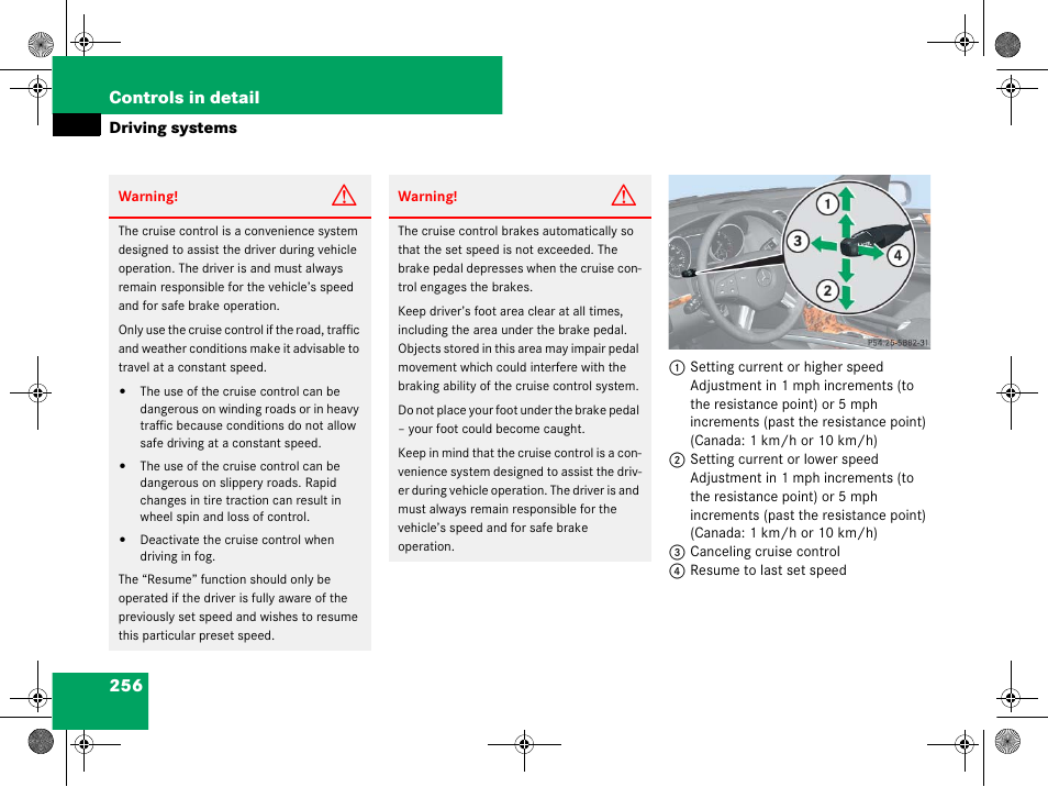 256 controls in detail | Mercedes-Benz GL-Class 2008 Owners Manual User Manual | Page 257 / 601