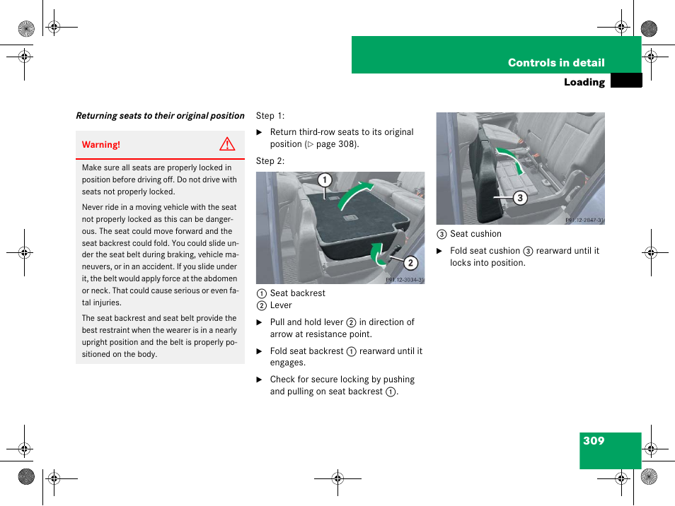 Mercedes-Benz GL-Class 2008 Owners Manual User Manual | Page 310 / 601