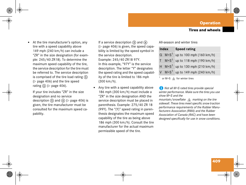 409 operation | Mercedes-Benz GL-Class 2008 Owners Manual User Manual | Page 410 / 601