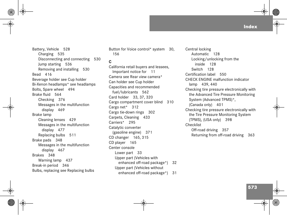 Mercedes-Benz GL-Class 2008 Owners Manual User Manual | Page 574 / 601