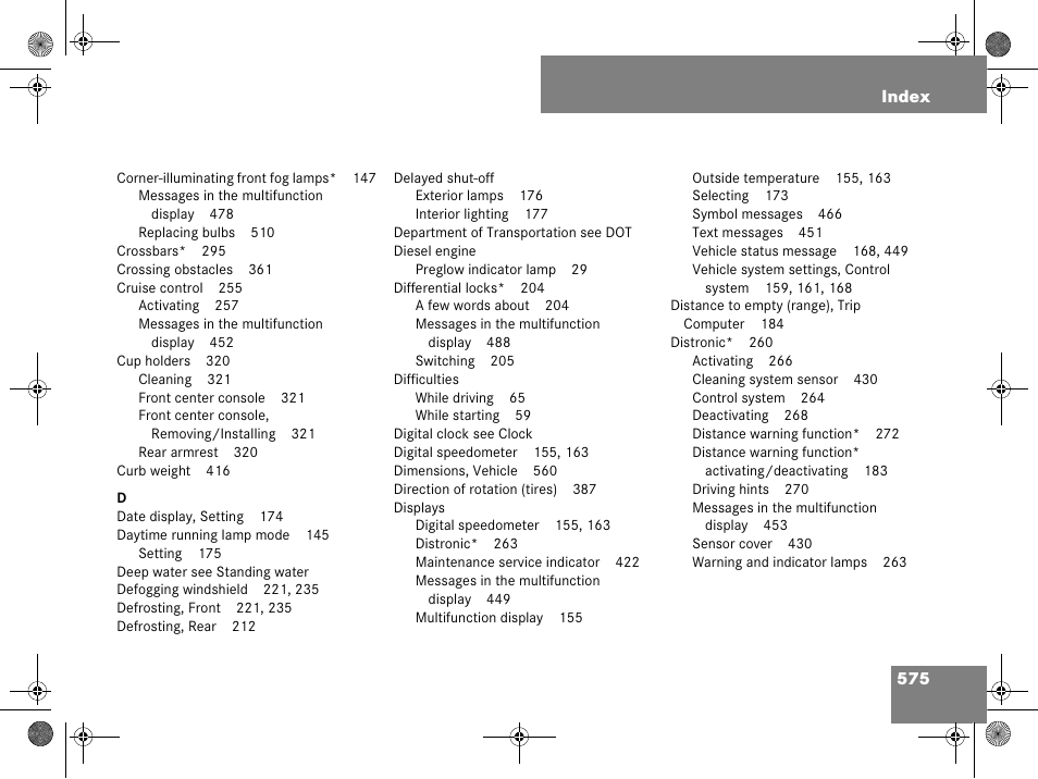 Mercedes-Benz GL-Class 2008 Owners Manual User Manual | Page 576 / 601