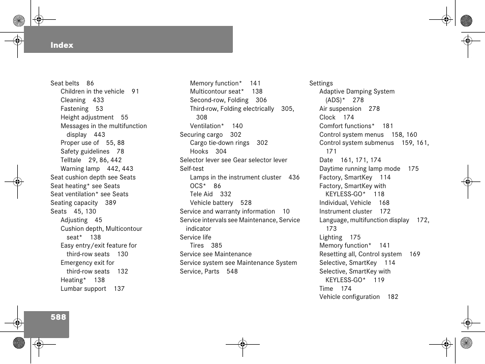 Mercedes-Benz GL-Class 2008 Owners Manual User Manual | Page 589 / 601