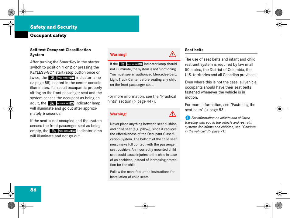 Seat belts | Mercedes-Benz GL-Class 2008 Owners Manual User Manual | Page 87 / 601