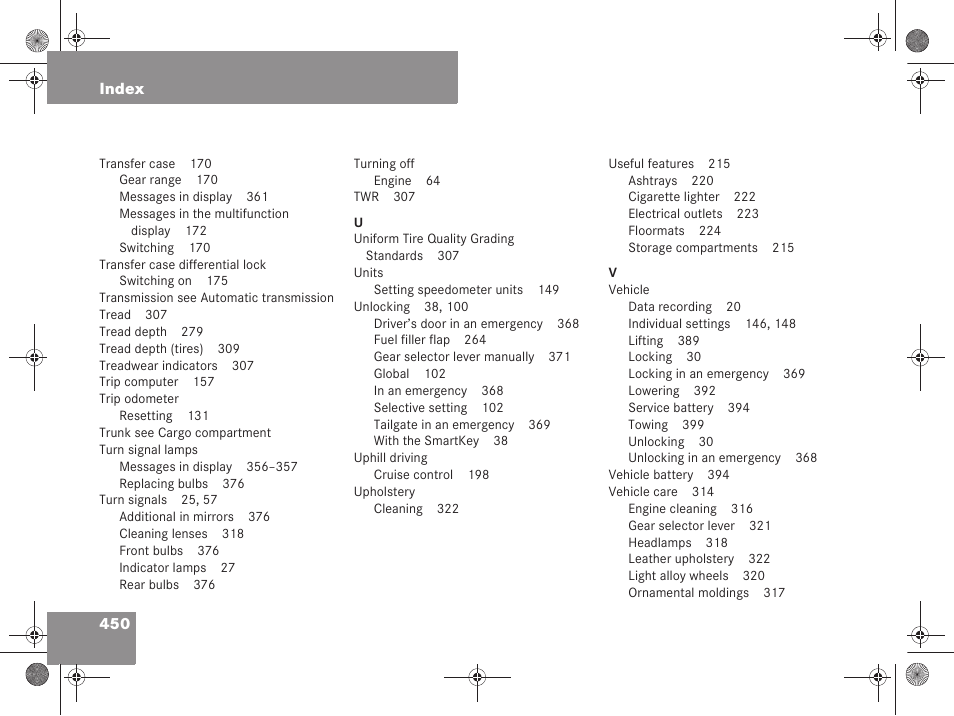 Mercedes-Benz G-Class 2008 Owners Manual User Manual | Page 451 / 457