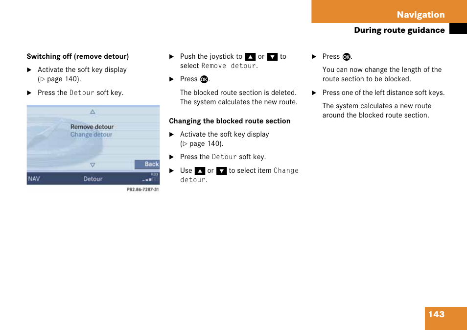 143 navigation | Mercedes-Benz G-Class 2008 COMAND Manual User Manual | Page 143 / 192