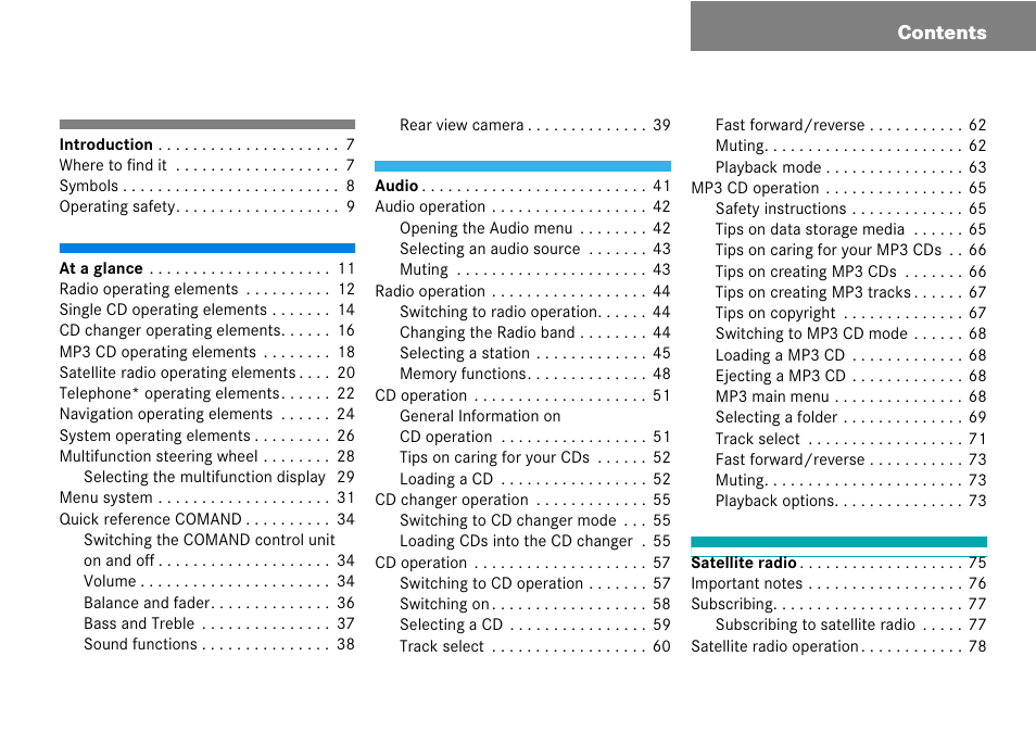 Mercedes-Benz G-Class 2008 COMAND Manual User Manual | Page 3 / 192