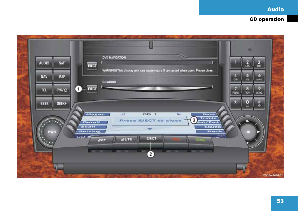 53 audio | Mercedes-Benz G-Class 2008 COMAND Manual User Manual | Page 53 / 192