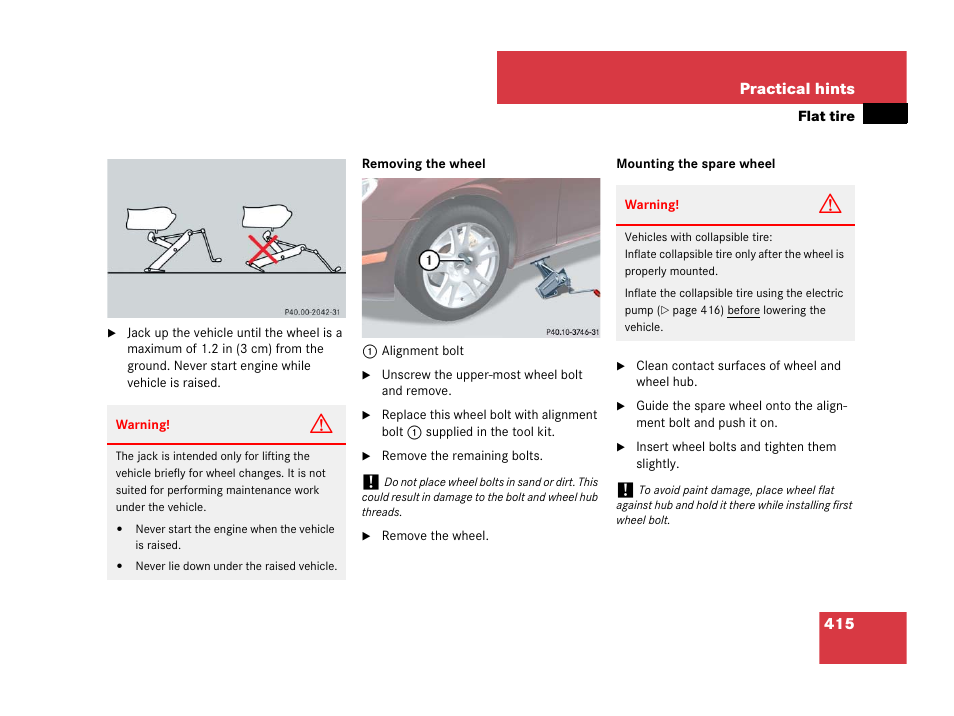 Mercedes-Benz CLS-Class 2008 Owners Manual User Manual | Page 416 / 481