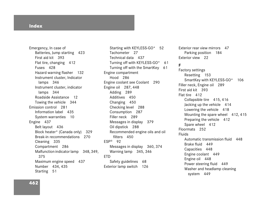 Mercedes-Benz CLS-Class 2008 Owners Manual User Manual | Page 463 / 481