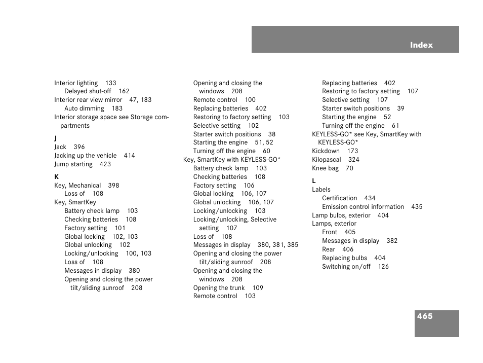 Mercedes-Benz CLS-Class 2008 Owners Manual User Manual | Page 466 / 481
