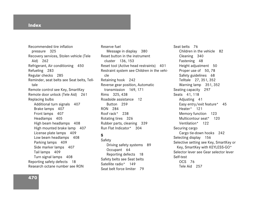Mercedes-Benz CLS-Class 2008 Owners Manual User Manual | Page 471 / 481