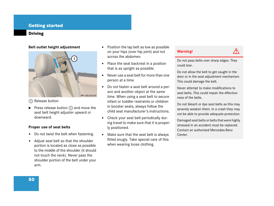 Mercedes-Benz CLS-Class 2008 Owners Manual User Manual | Page 51 / 481