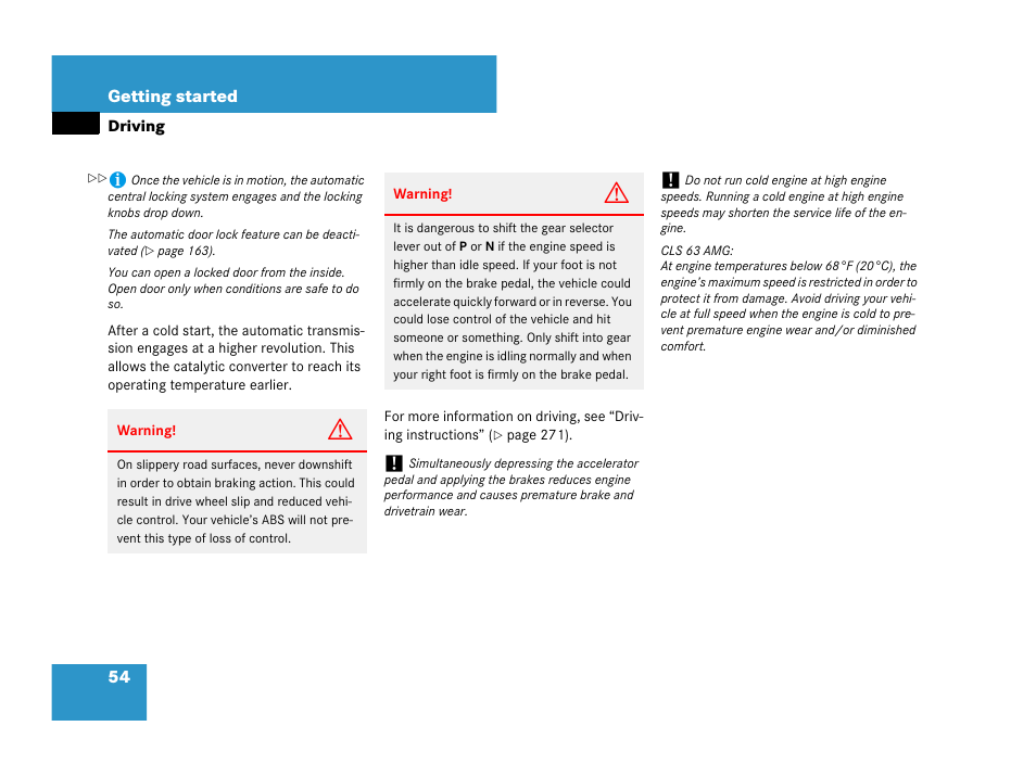 Mercedes-Benz CLS-Class 2008 Owners Manual User Manual | Page 55 / 481