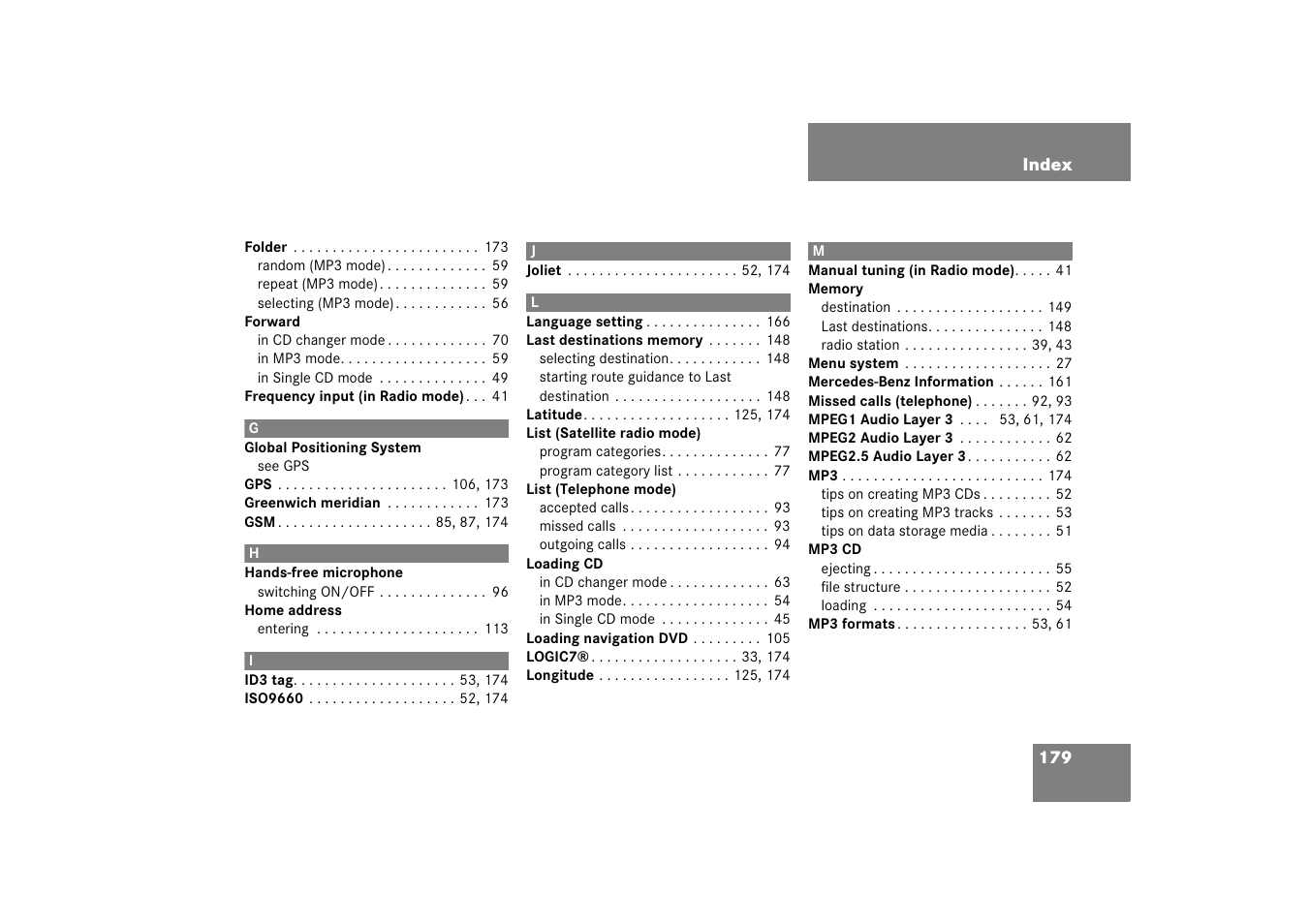 Mercedes-Benz E-Class 2008 COMAND Manual User Manual | Page 179 / 186
