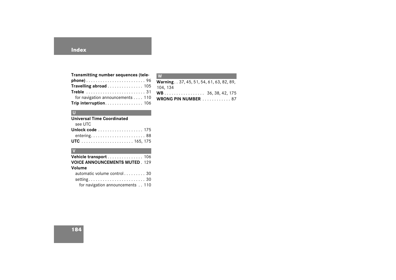 Mercedes-Benz E-Class 2008 COMAND Manual User Manual | Page 184 / 186