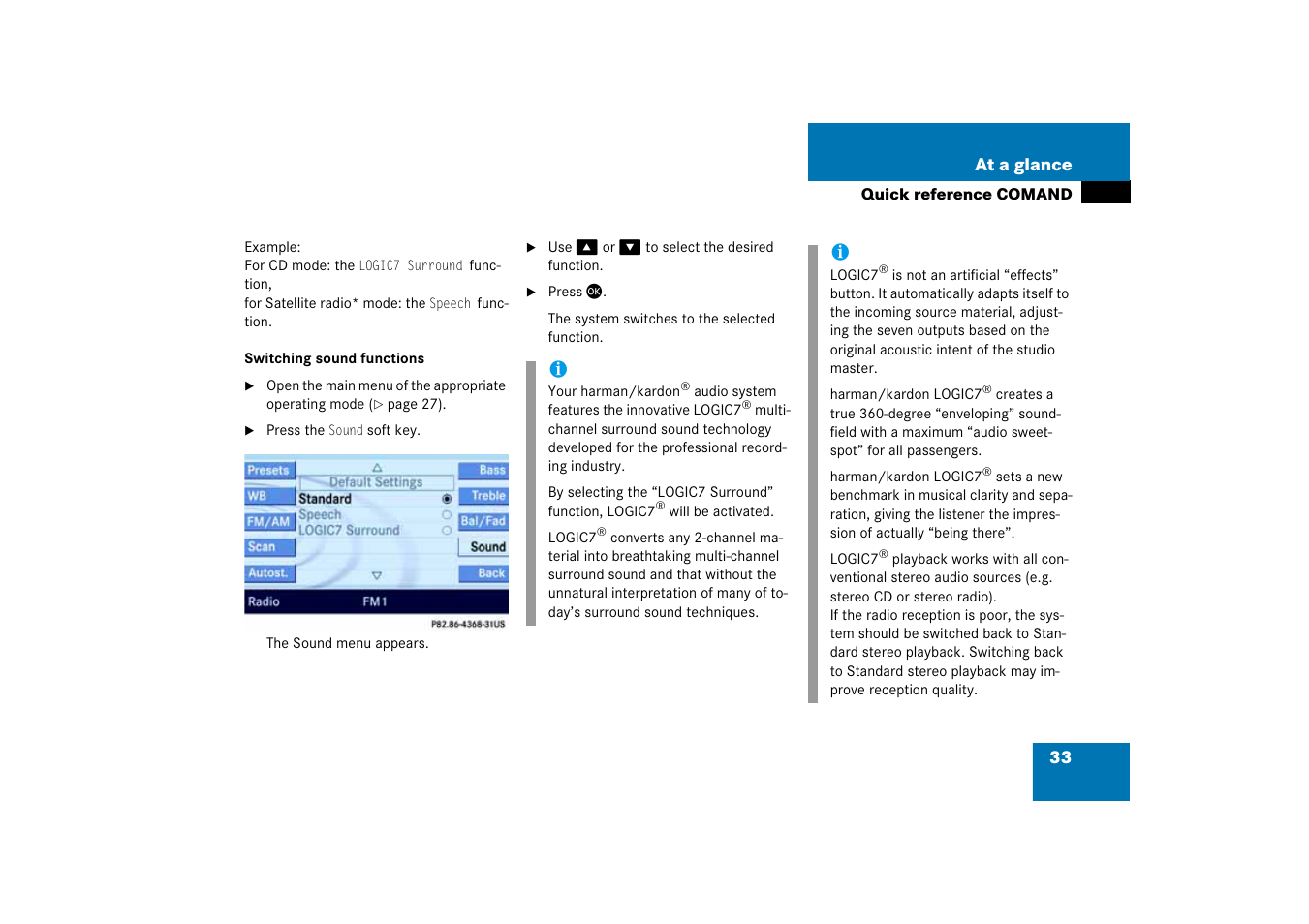 Mercedes-Benz E-Class 2008 COMAND Manual User Manual | Page 33 / 186