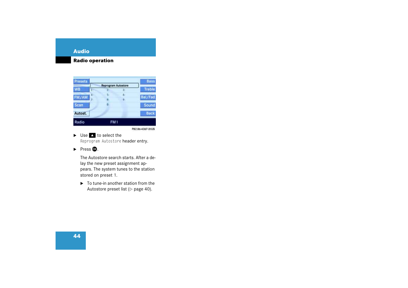 Mercedes-Benz E-Class 2008 COMAND Manual User Manual | Page 44 / 186