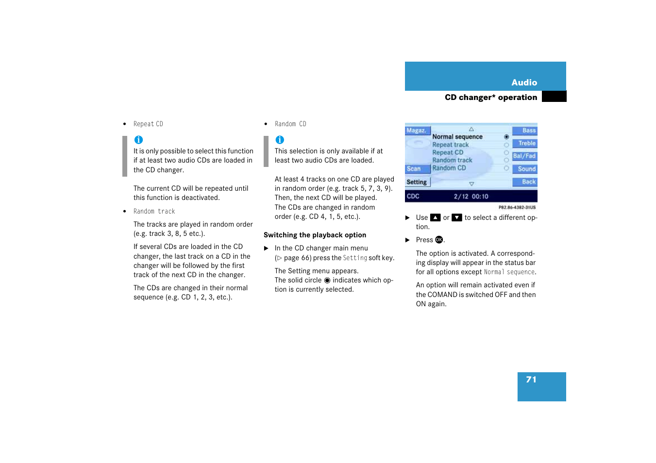 Mercedes-Benz E-Class 2008 COMAND Manual User Manual | Page 71 / 186