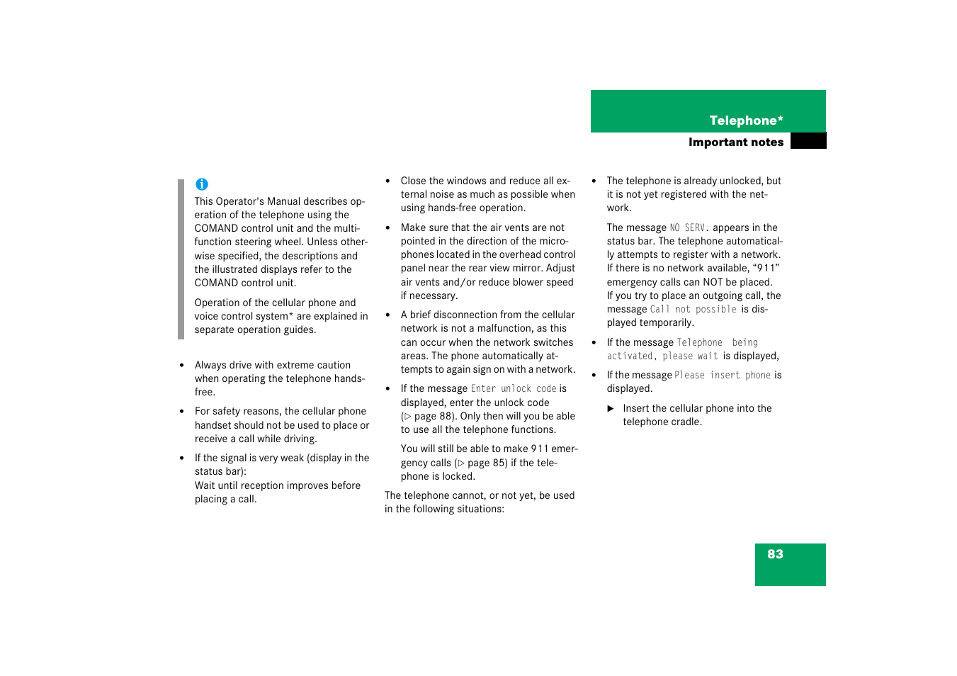 Mercedes-Benz E-Class 2008 COMAND Manual User Manual | Page 83 / 186