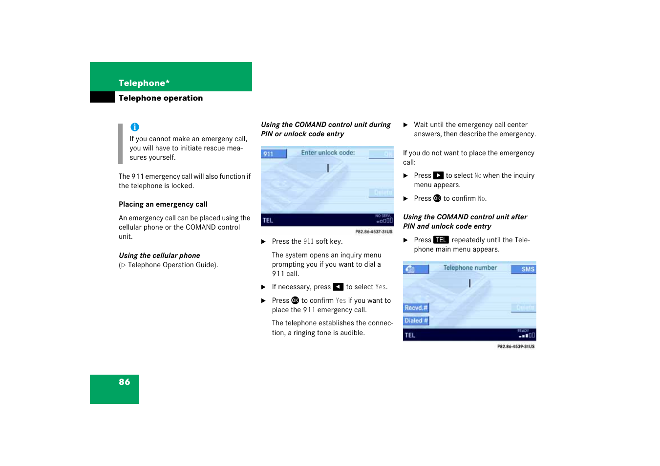 Mercedes-Benz E-Class 2008 COMAND Manual User Manual | Page 86 / 186