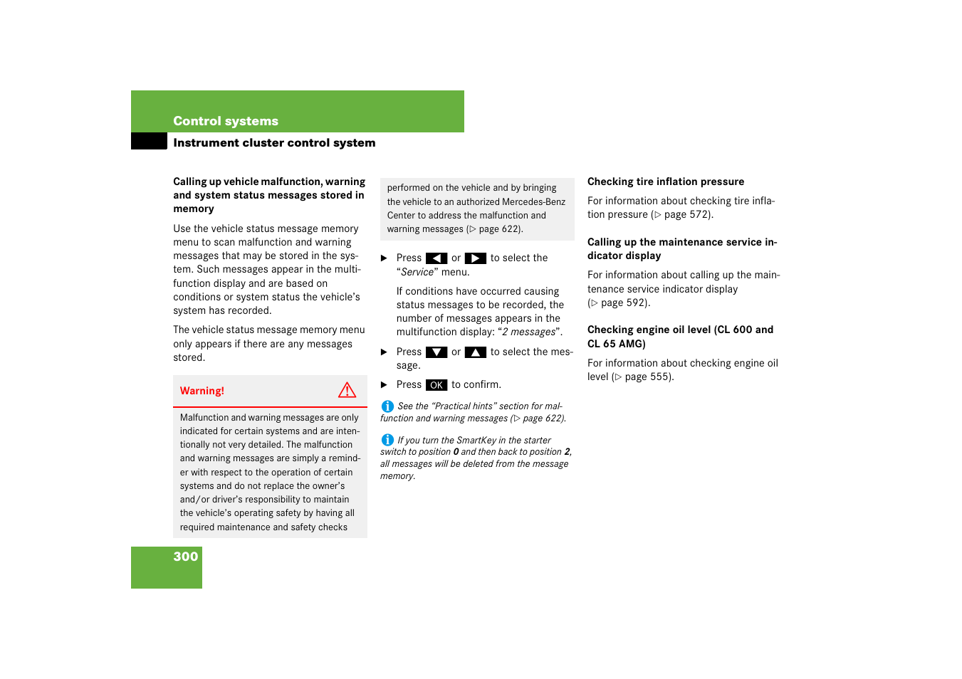 Mercedes-Benz CL-Class 2008 Owners Manual User Manual | Page 301 / 769