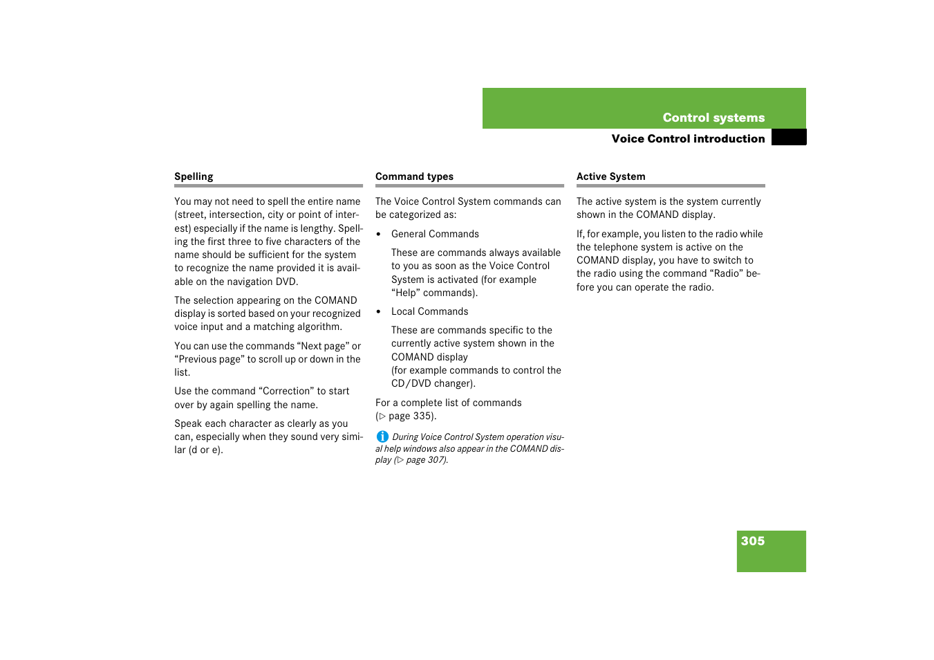 Mercedes-Benz CL-Class 2008 Owners Manual User Manual | Page 306 / 769