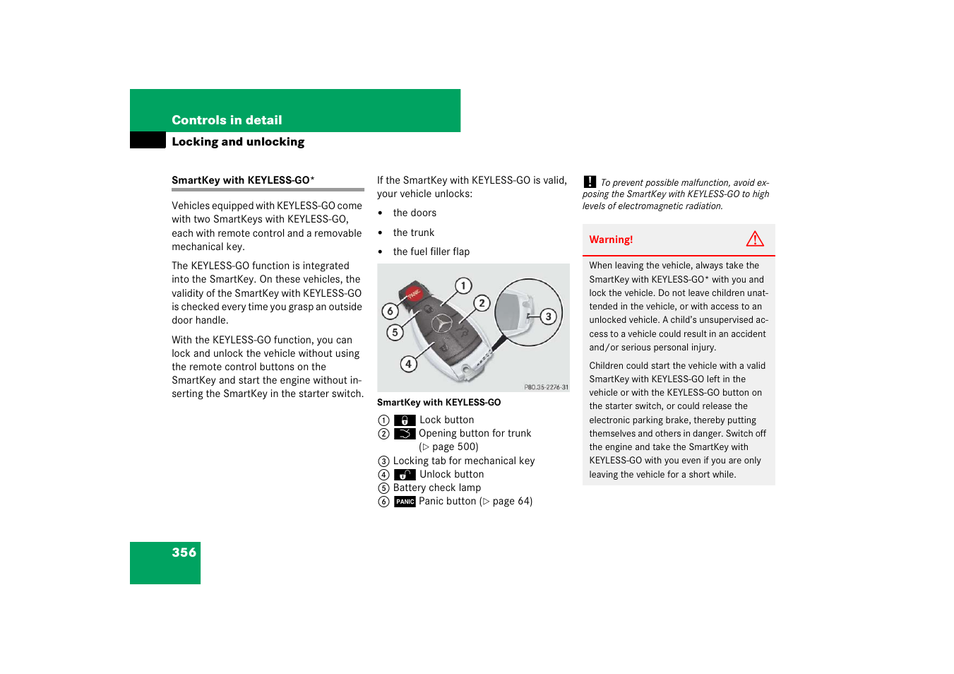 Mercedes-Benz CL-Class 2008 Owners Manual User Manual | Page 357 / 769