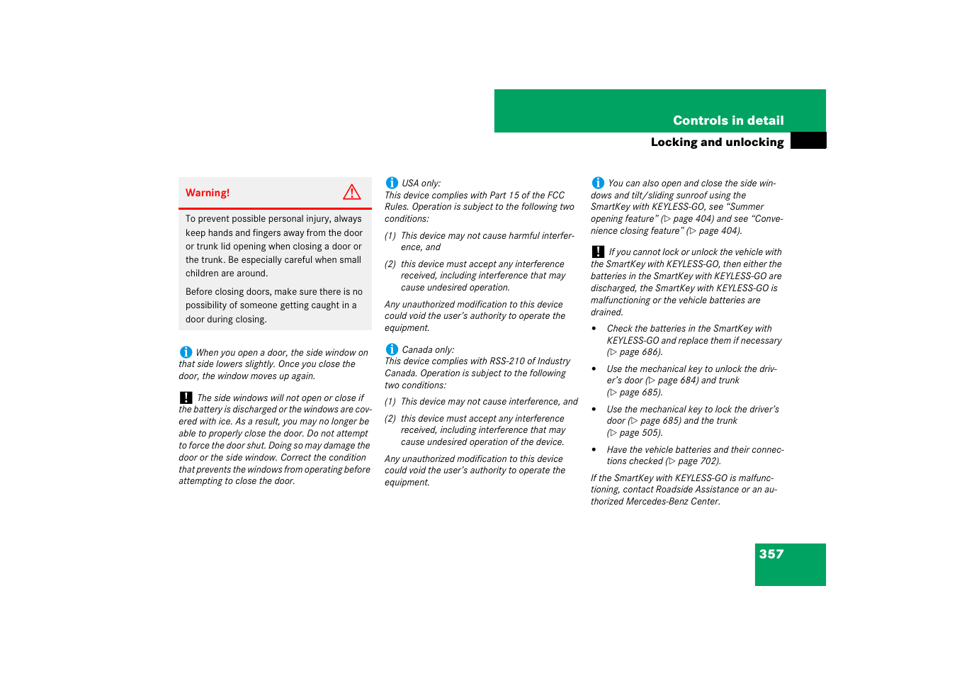 Mercedes-Benz CL-Class 2008 Owners Manual User Manual | Page 358 / 769