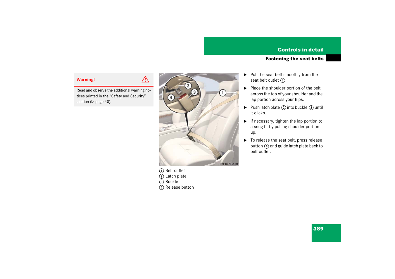 Mercedes-Benz CL-Class 2008 Owners Manual User Manual | Page 390 / 769