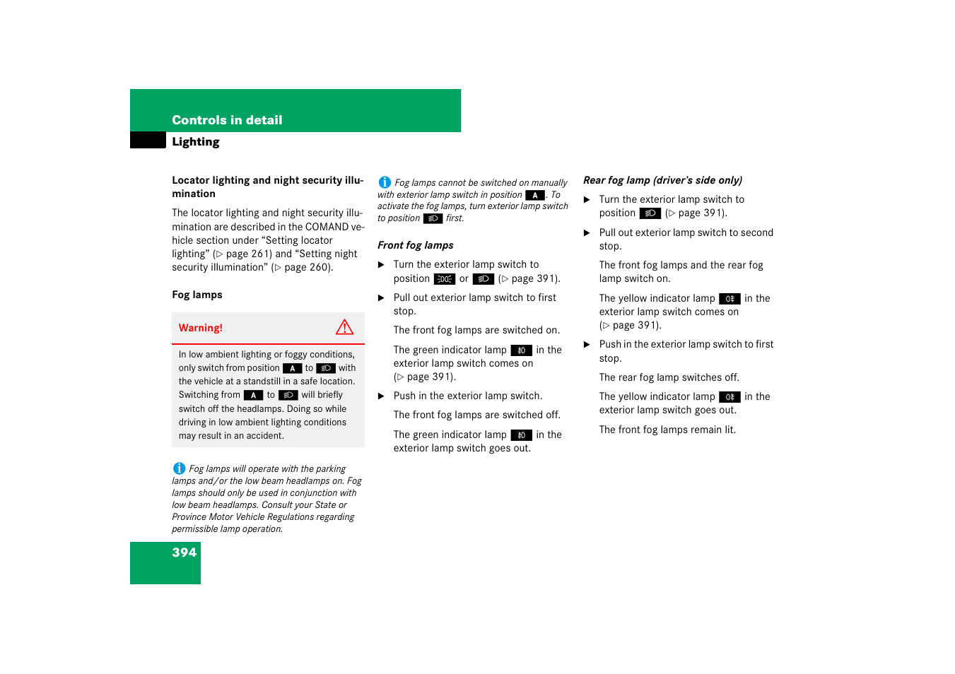 Mercedes-Benz CL-Class 2008 Owners Manual User Manual | Page 395 / 769