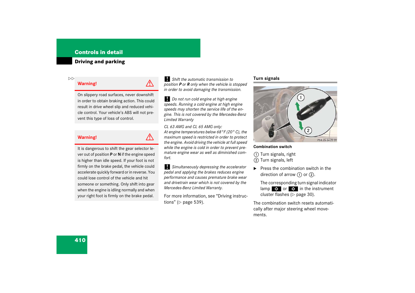 Mercedes-Benz CL-Class 2008 Owners Manual User Manual | Page 411 / 769