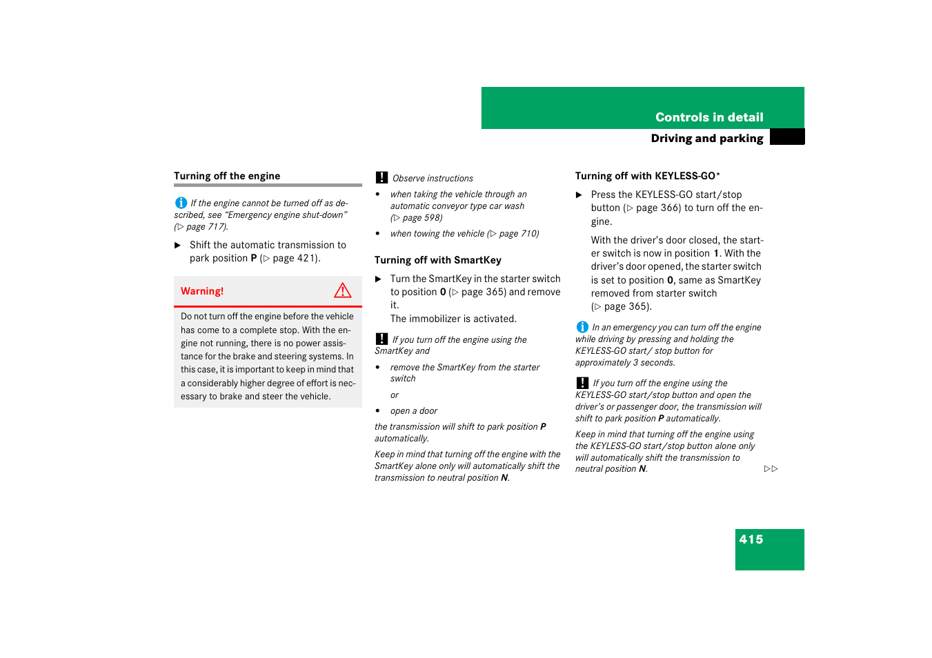 Mercedes-Benz CL-Class 2008 Owners Manual User Manual | Page 416 / 769