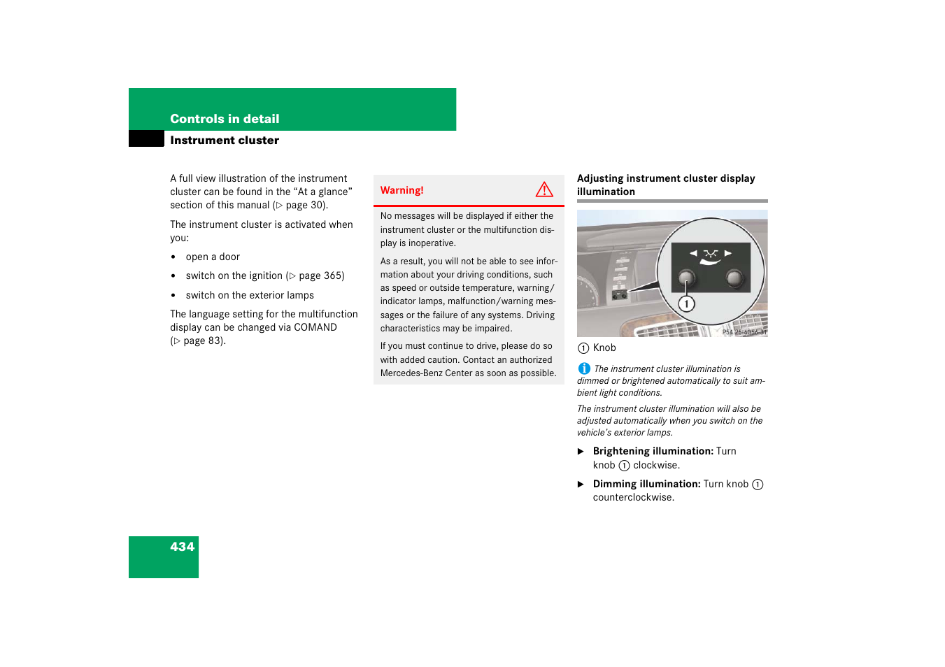 Mercedes-Benz CL-Class 2008 Owners Manual User Manual | Page 435 / 769