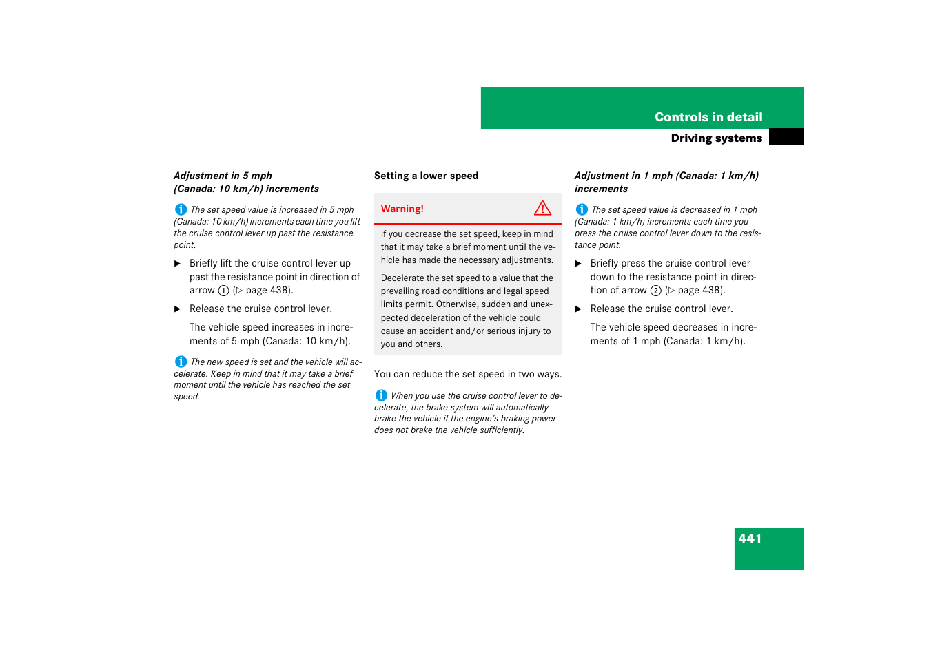 Mercedes-Benz CL-Class 2008 Owners Manual User Manual | Page 442 / 769