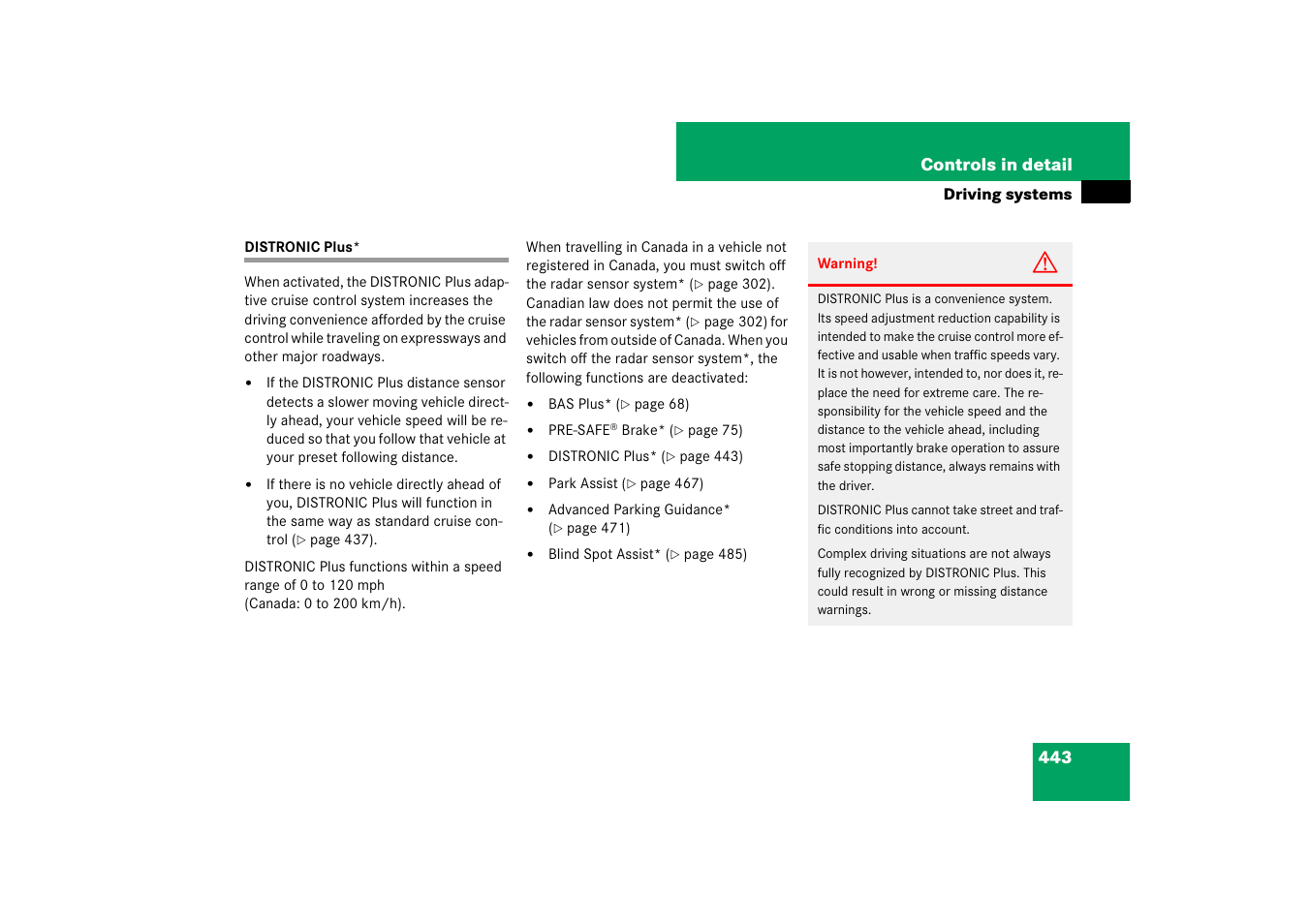Mercedes-Benz CL-Class 2008 Owners Manual User Manual | Page 444 / 769