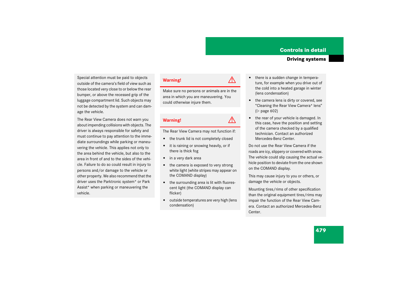 Mercedes-Benz CL-Class 2008 Owners Manual User Manual | Page 480 / 769