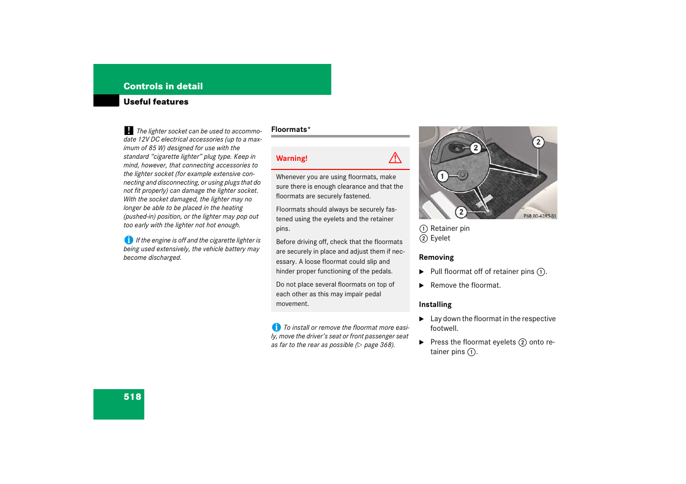 Mercedes-Benz CL-Class 2008 Owners Manual User Manual | Page 519 / 769